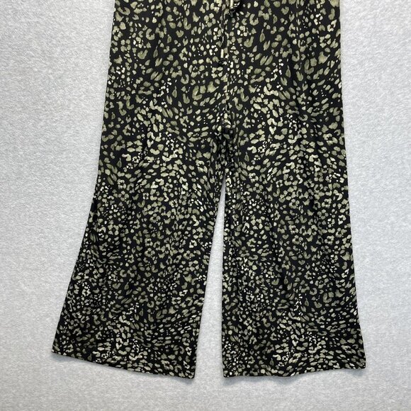 Tommy Bahama Wild One Jumpsuit Womens Small Black Wide Leg Stretch Jersey - Picture 9 of 16